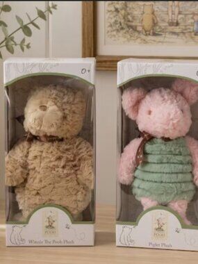 Classic Pooh Plush Set – Winnie the Pooh & Piglet
